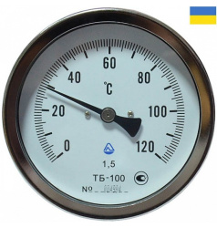 Стеклоприбор Термометр ТБ-80-100-(0+120)-1,5-О (осевой)