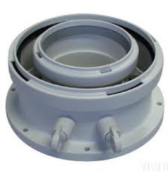 BOSCH Дымоход AZB 1093 Адаптер для подключения дымоходов ф60/100 к котлам с выходом 80/125 7719003381