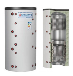 CORDIVARI Аккумулирующая емкость PUFFER 2VT VC  (2 теплообменик) 800л 3251162282704