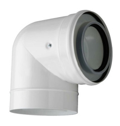 BOSCH Дымоход AZB 607/1 Коаксиальный отвод 90*,ф80/125 мм 7719002766