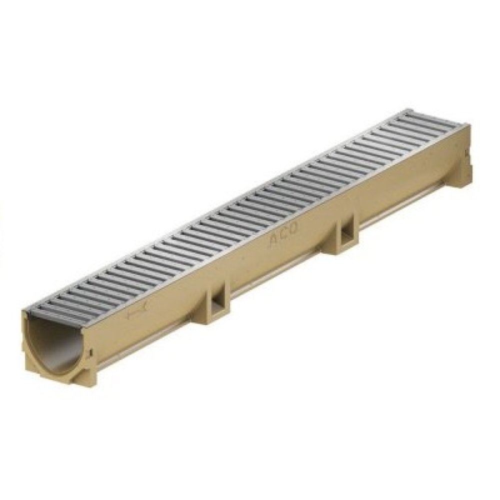 ACO Канал Self Supermini H=55 mm 1м с оцинкованной решеткой 401206