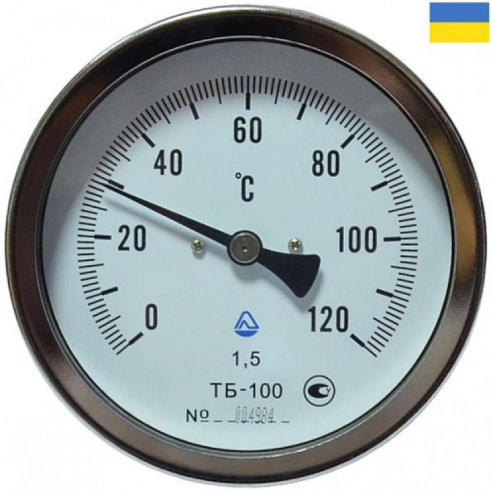 Стеклоприбор Термометр ТБ-63-100-(0+120)-2,5-О (осевой)