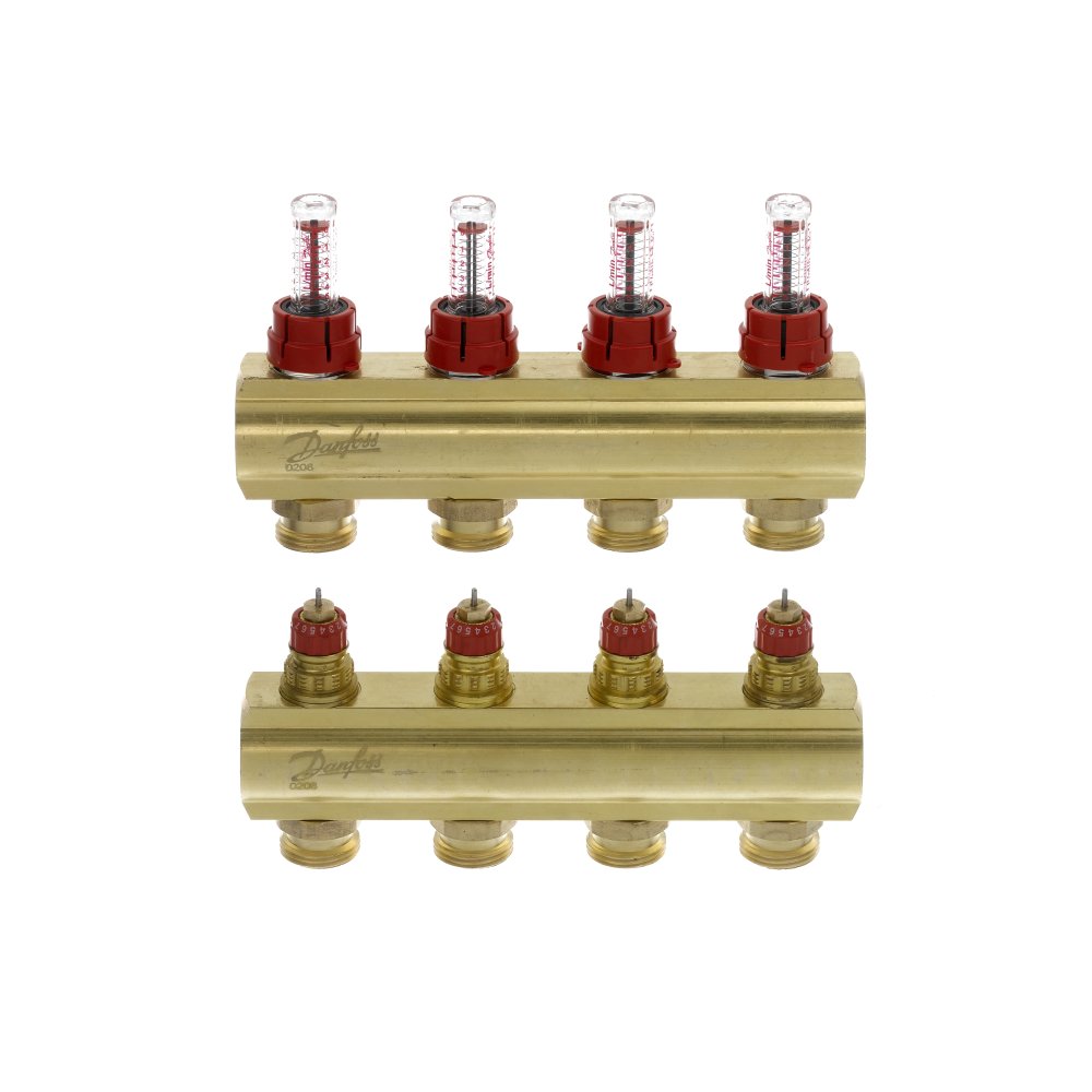 DANFOSS Распределитель 4+4 с ротаметрами 088U0524