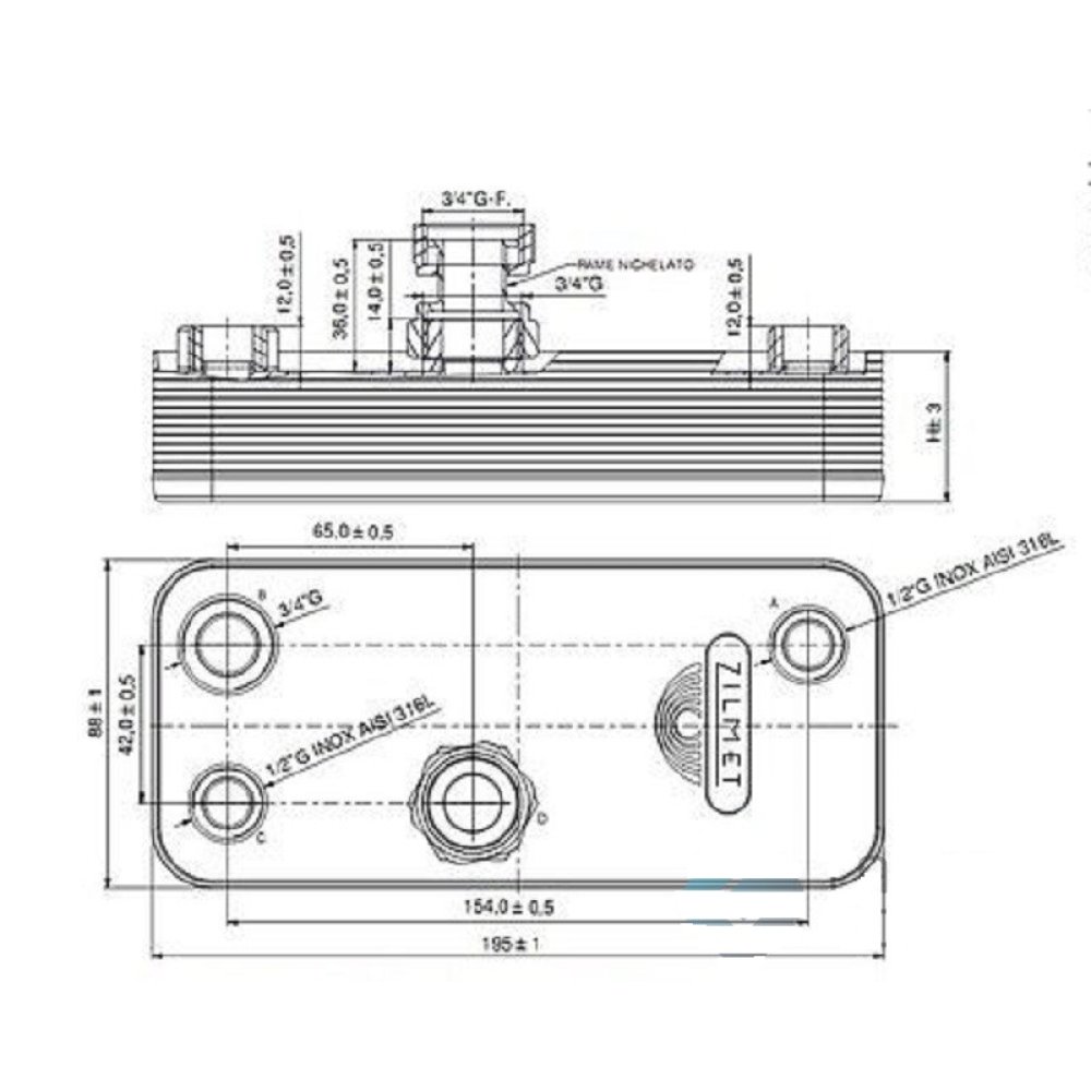 Zilmet Теплообменник 17B1951502